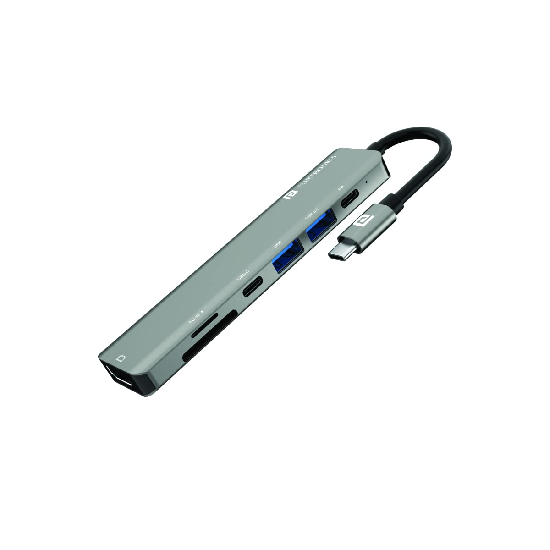 Portronics Mport 52 USB C Hub 7-in-1 Adapter